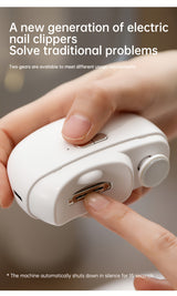 SmartClip Pro – Elektrischer 2-in-1 Nagelknipser & Polierer (Automatisch & Sicher mit LED)