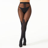 Premium Illusion-Strumpfhose "Verführung" – Overknee-Optik & Straps-Design (Rutschfest)