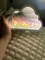 DIY Wolken-Spiegel "Ewige Tulpen" – Das Magische 2-in-1 Nachtlicht & Spiegel (Bastelset)