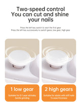 SmartClip Pro – Elektrischer 2-in-1 Nagelknipser & Polierer (Automatisch & Sicher mit LED)